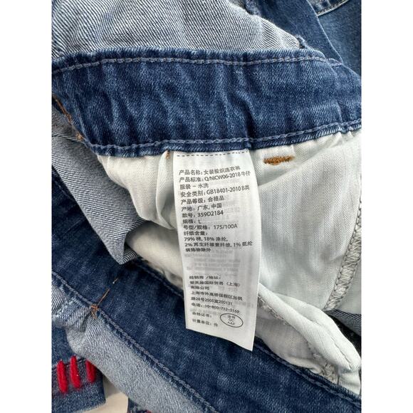 Reimagined Embroidered Retro Style Hollister Overalls Size Large - Picture 11 of 14